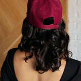 Basic Babe Ball Cap in Wine