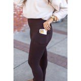 PreOrder | The Brandy - Brown Flare Leggings WITH POCKETS - Luxe Leggings by Julia Rose®