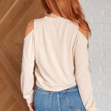 Carefully Crafted Cold Shoulder Blouse