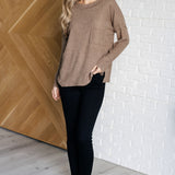 Casual Tuesday Ribbed Knit Sweater in Mocha