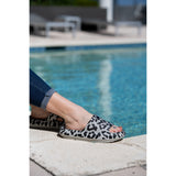 PreOrder | Gray Leopard Insanely Comfy -Beach or Casual Slides*