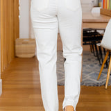 Diana Straight Leg Jeans In White