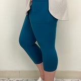 Turquoise Capri w/ Pockets