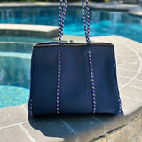 Ready to Ship | The Nikki Navy Neoprene Tote