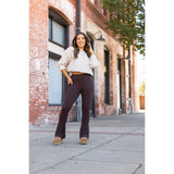 PreOrder | The Brandy - Brown Flare Leggings WITH POCKETS - Luxe Leggings by Julia Rose®