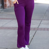 *Ready to Ship | The Reese  Purple Flare Leggings -  Luxe Leggings by Julia Rose®