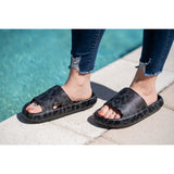 PreOrder | BLACK LEOPARD  Insanely Comfy -Beach or Casual Slides