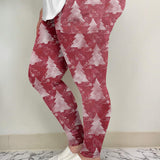 Red Tree Leggings w/ Pockets