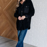 Fantastic in Fleece Jacket in Black