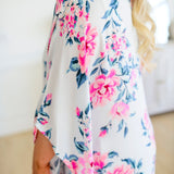 Forever Smitten Floral One Shoulder Dress