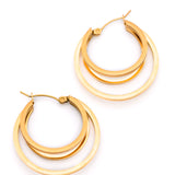 Get In Line Hoop Earrings