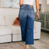 Hayes High Rise Wide Leg Crop Jeans