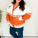 Game Day Burnt Orange "T" Embroidered Cardigan