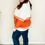 Game Day Burnt Orange "T" Embroidered Cardigan