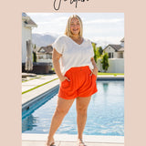 A Little Lazy High Rise Linen Shorts