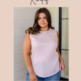 Fundamentals Ribbed Seamless Reversible Tank in Peach