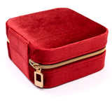 Kept and Carried Velvet Jewelry Box in Red