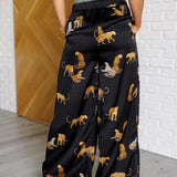 Legendary in Leopard Satin Wide Leg Pants