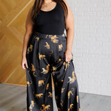 Legendary in Leopard Satin Wide Leg Pants