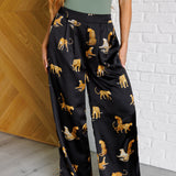 Legendary in Leopard Satin Wide Leg Pants