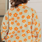 Love It Don't Leave It Floral Fleece Jacket