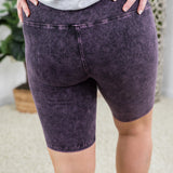 Blackberry Bermuda Biker Shorts