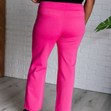 Magic Straight Pants in Hot Pink