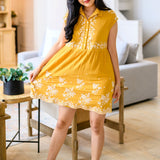 Marigold Embroidered Dress