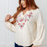 More Than You Would Think Embroidered Blouse