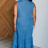 Perfect Choice Denim Maxi Dress