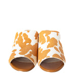 Richwood Peeptoe Tan and White Cowhide Slide