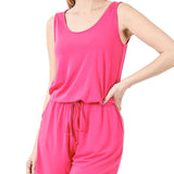 Stella Sleeveless Romper with Pockets