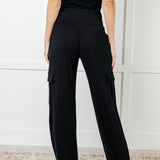 Race to Relax Cargo Pants in Black