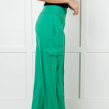 Race to Relax Cargo Pants in Emerald Green