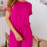 Real Cozy Romper in Magenta