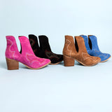 Journee Ankle Boots in Blue