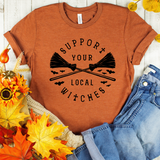 Support Your Local Witches HEATHER AUTUMN Shirt