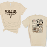 W A L L L E N (front and back) Shirt