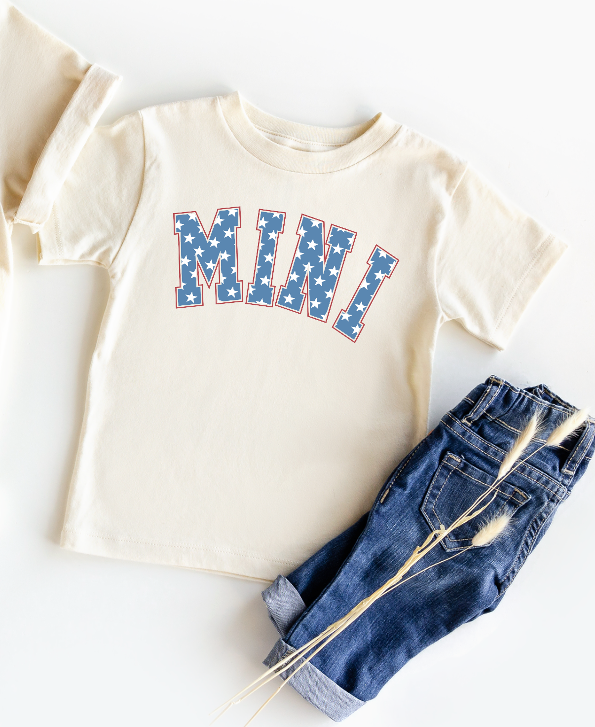 MAMA AND MINI RED WHITE AND BLUE STARS Shirt