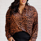 So Fierce Animal Print Blouse