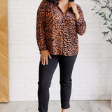 So Fierce Animal Print Blouse