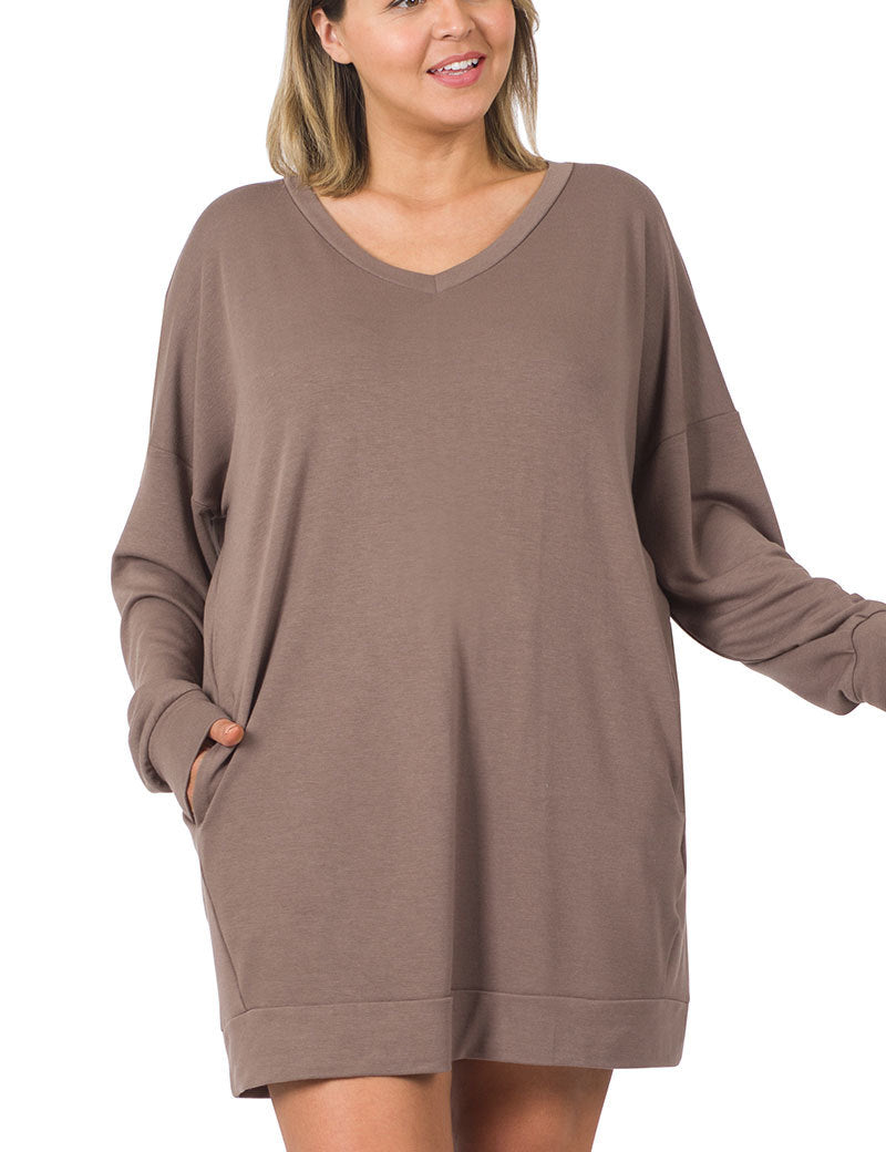 *Doorbuster* Sadie Long Sleeve Tunic with Pockets 5184