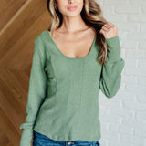 Terrific Texture Scoop Neck Top