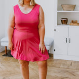 Think Pink Sleeveless Skort Dress