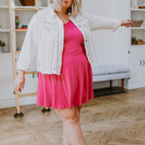 Think Pink Sleeveless Skort Dress