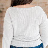 Told You So Ribbed Knit V Neck Sweater