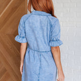 Westward Movement Denim Shirtdress