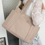 Oxford Cloth Tote Bag with Zipper