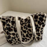 Leopard Fluff Tote Bag