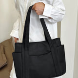 Oxford Cloth Tote Bag with Zipper